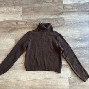 Mango cropped turtle neck sweater